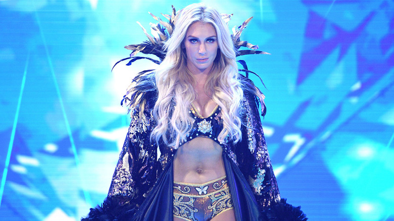 Charlotte Flair walking to ring