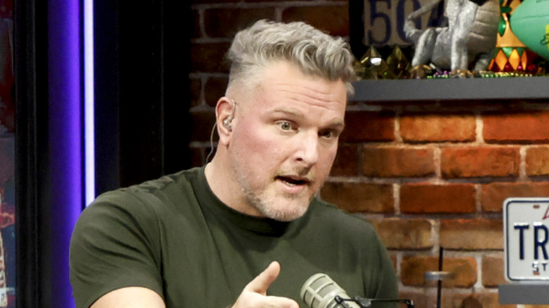 Pat McAfee, preparing to say something stupid