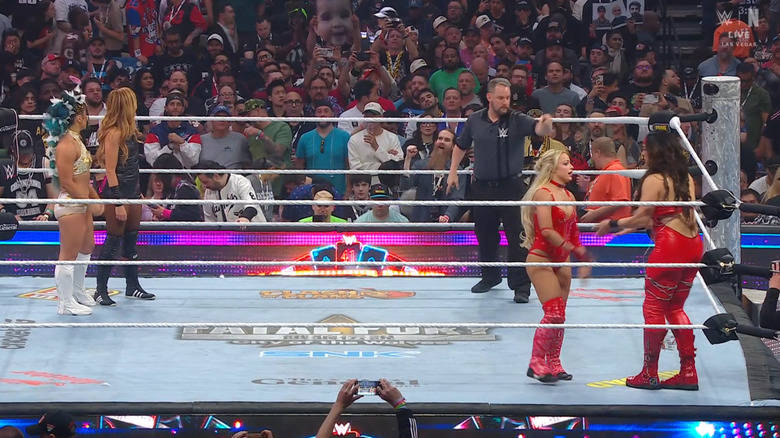 The four women in the ring