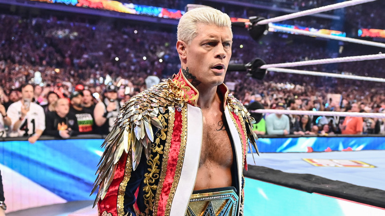 Cody Rhodes grimaces