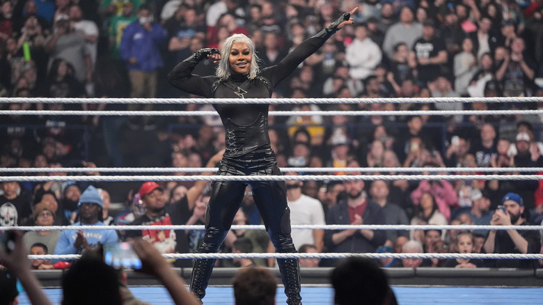 Jade Cargill poses in the ring on "WWE SmackDown"