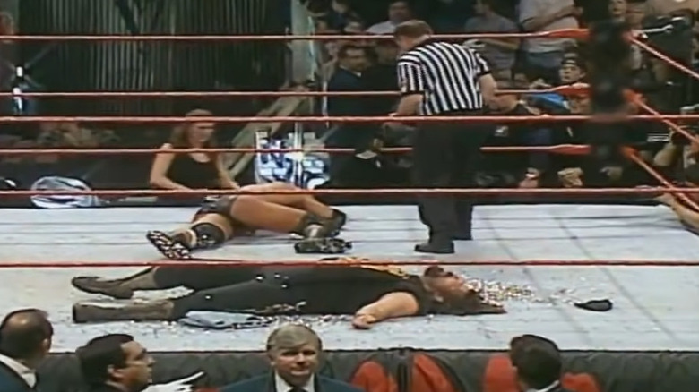 Mick Foley lying in Thumbtacks