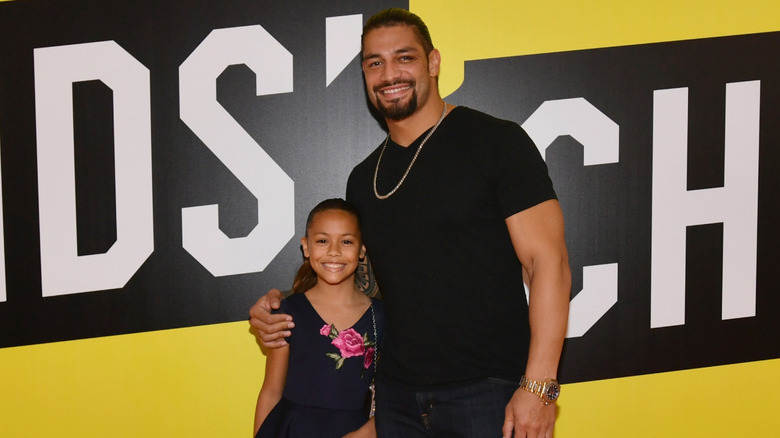 Roman Reigns and daughter JoJo on the red carpet