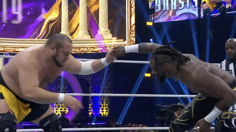 Strickland and Joe in the ring