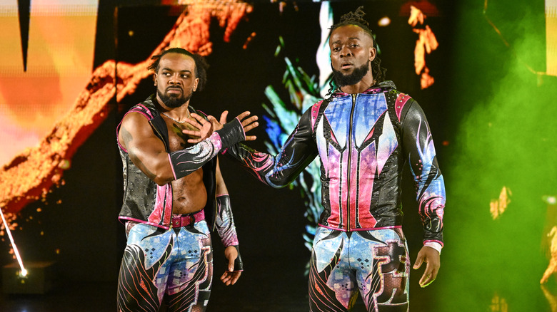 The New Day make their entrance